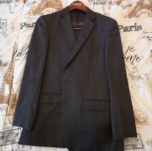 Charcoal Striped Marc Anthony Slim Fit Suit 44R